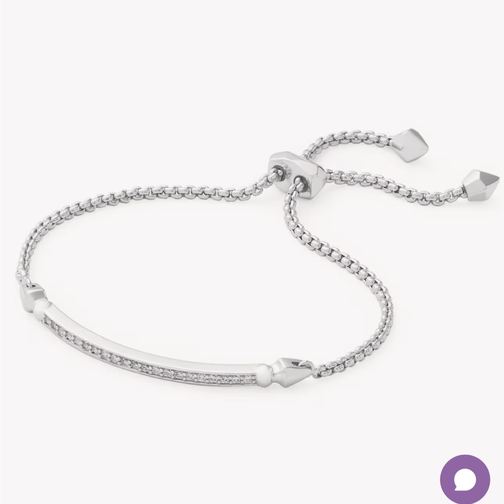Kendra Scott Ott Adjustable Chain Bracelet in Silver
